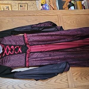 Enchanting Vampire Costume for Kids - Black and Red